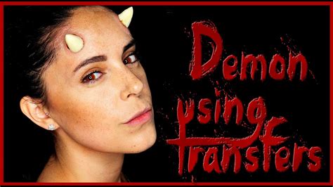 Demon With Horns Using Transfers Fx Makeup Silvia Quiros Youtube