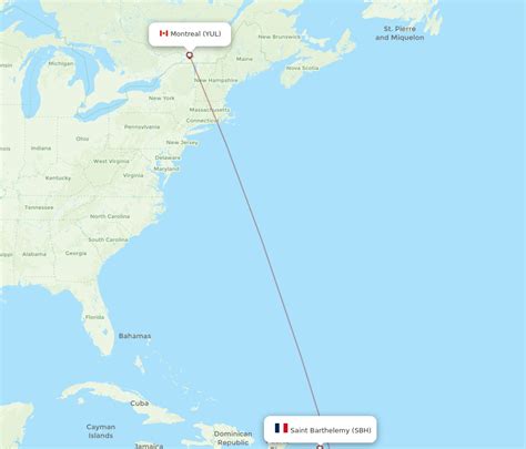 Flights From Montreal To Saint Barthelemy Yul To Sbh Flight Routes