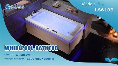 JOYEE High Quality One Person Whirlpool Bathtub J S6106 For Sale YouTube