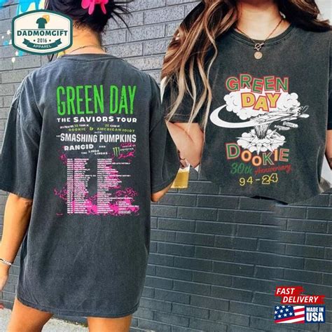 Green Day 30Th Anniversary The Saviors 2024 Tour T Shirt Band Graphic