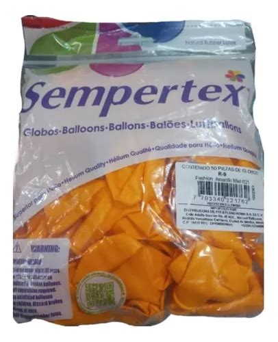 Globos Sempertex Fashion Amarillo Miel No 9 Meses sin interés