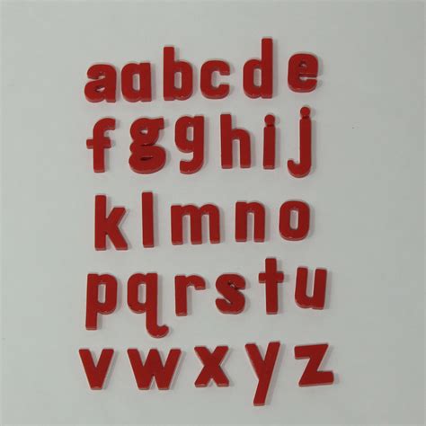 Lowercase Alphabet Set (Red; A-Z) | Payne Education Center