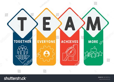 Team Together Everyone Achieves More Acronym Stock Vector Royalty Free