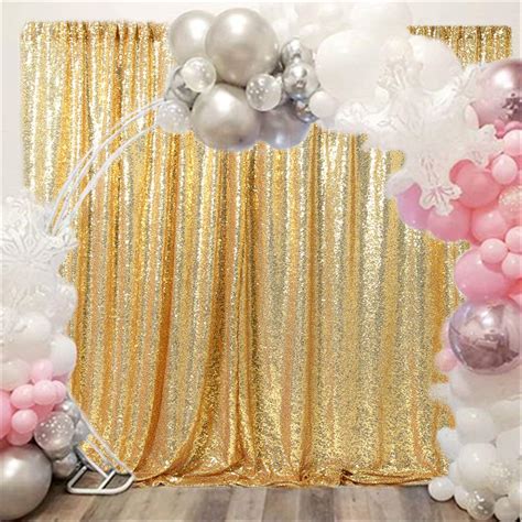 Buy B Cool 4ftx8ft Sequin Backdrop Gold Photography Backdrop Wedding