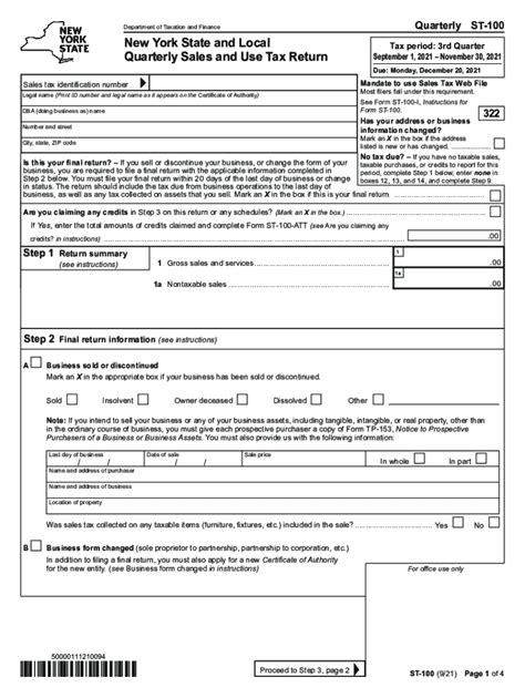 Ny State Tax Form Printable Forms Free Online