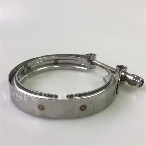 M SPORTIVE 4 Inch 101 6mm SUS 304 Stainless Steel V Band Clamp Flange