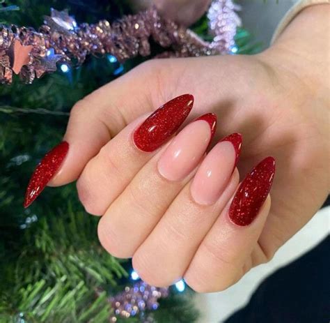 Festive French Manicure Ideas To Level Up Your Winter Look Xmas Nails