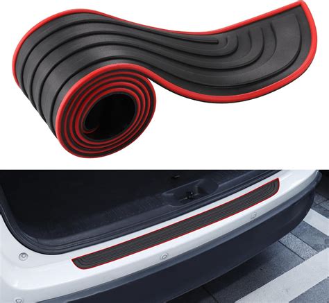 Zocipro Car Rear Bumper Protector Universal Flexible Rubber Bumper