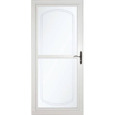 Larson Tradewinds Selection 36 In X 81 In White Aluminum Reversible Hinge Storm Door Full View