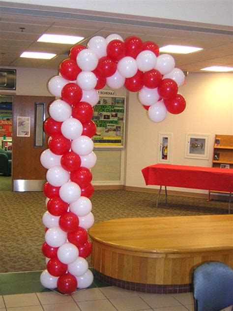 Candy Cane Balloon Column Christmas Balloon Decorations Balloon