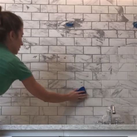 DIY Easy Bathroom Tile Wall - Frills and Drills