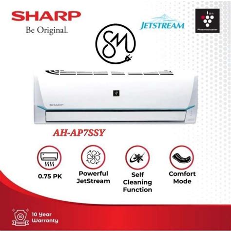 Jual AC Sharp 3 4 PK AH AP7SSY 7SSY Plasmacluster Di Seller Sinar