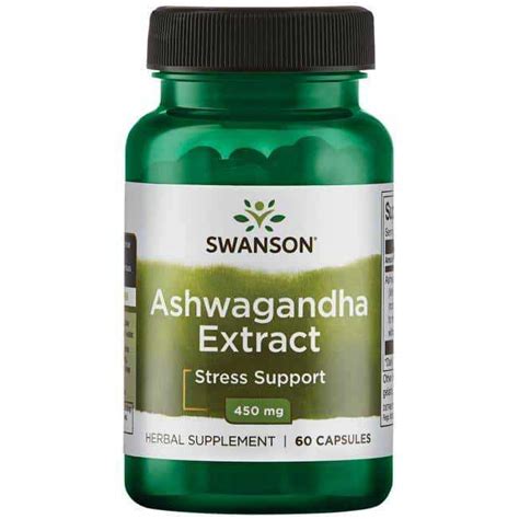 รากโสมอนเดยสกด Swanson Superior Herbs Ashwagandha Extract