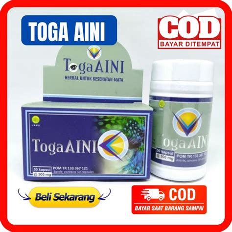 Jual Toga Aini Kapsul Toga Aini Isi Obat Herbal Memelihara