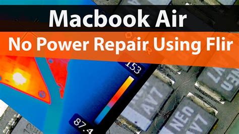 Macbook Air No Power Repair Using Flir Thermal Cam Short On PPBUS S5