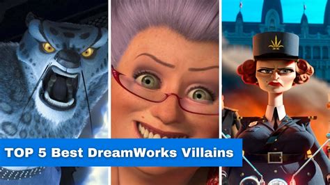 Top 5 Best Dreamworks Villains Youtube