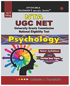 Truemans Nta Ugc Net Psychology Paper New Syllabus With Previous