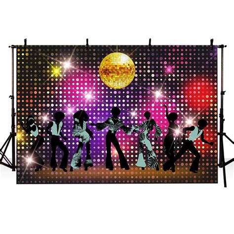 Buy Mehofoto Vintage 80s 90s Disco Themed Lets Glow Crazy Night Party