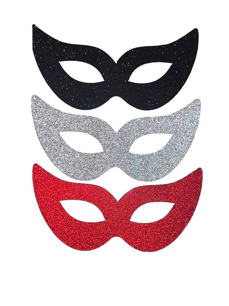 Masquerade Venetian Mardi Gras Eye Mask Cut Outs Tags Toppers Confetti Etsy Glitter