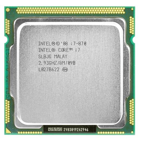 Intel Core i7-870: Технические характеристики, сравнение и ...
