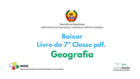 Baixar Livro De Geografia Classe Pdf Mozescolar