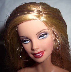 Nude Nascar Barbie Model Muse Honey Blond Coa Stand
