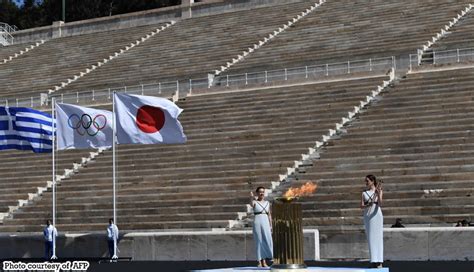 Greece Hands Over Olympic Flame To Tokyo Fastbreak Ph