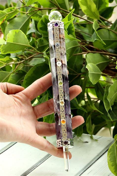 Gorgeous Amethyst Crystal Healing Chakra Wand By Pacificminerals