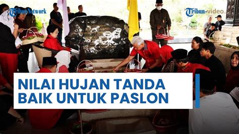 Hujan Saat Ziarah Makam Soekarno Hasto Nilai Itu Tanda Ganjar Mahfud