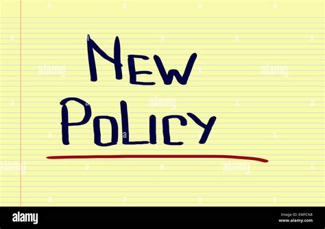 New Policy Concept Stock Photo - Alamy