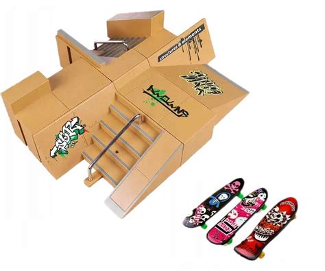 Zestaw Fingerboard Rampa Skatepark Deskorolki Fb