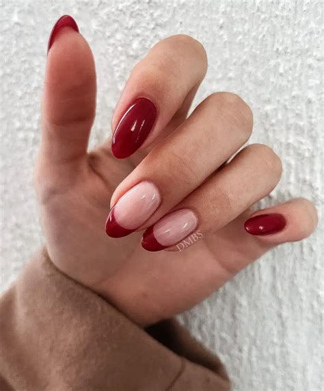 24 Classy Red Almond Nail Ideas 2024 Drexplains