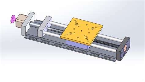 【工程机械】平移台3d模型图纸 Solidworks设计 Solidworks 仿真秀干货文章