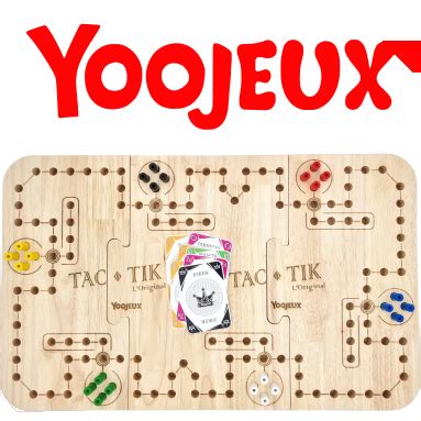 YOOJEUX Jeu de Société TAC TIK L Original fabriqué en France