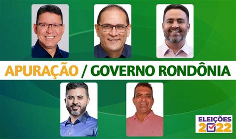 Acompanhe em tempo real apuração da urnas para Governador de Rondônia