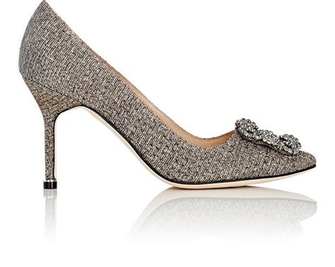 Manolo Blahnik Hangisi 105 Notturno Swarovski Crystal Embellished