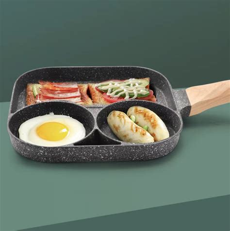 Amazon Best Seller Nonstick Egg Frying Pan 3 In 1 Nonstick Pan Divided Grill Frying Panheat