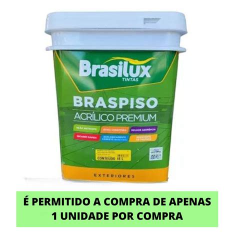 Brasilux Braspiso Tinta Premium Para Piso Acetinada Cinza Escuro