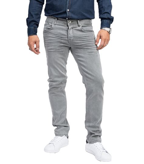 Herren Jeans Hose Grau Stretc Kaufen