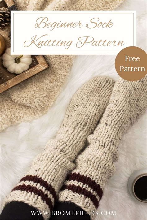 Beginner Tube Sock Knitting Pattern Free Brome Fields Artofit