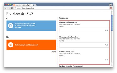 Opłacanie składek online ING Bank Śląski Pomoc serwisu ifirma pl