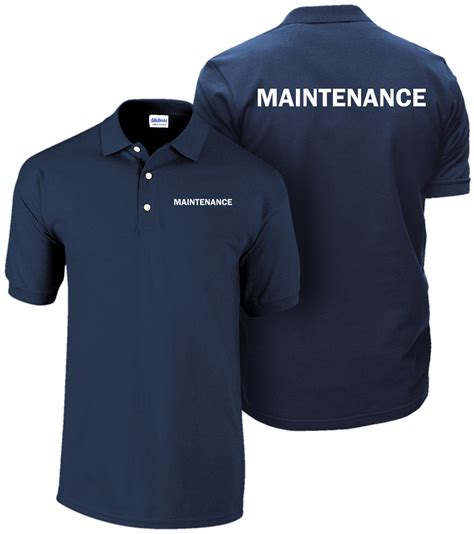 Maintenance Polo Shirt Employee Polo Staff Shirt Hospitality T Shirt