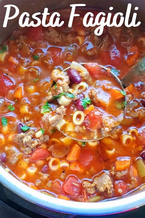 Olive Garden Copycat Pasta E Fagioli Instant Pot Artofit