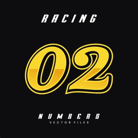 Premium Vector Racing Number Vector Design Template