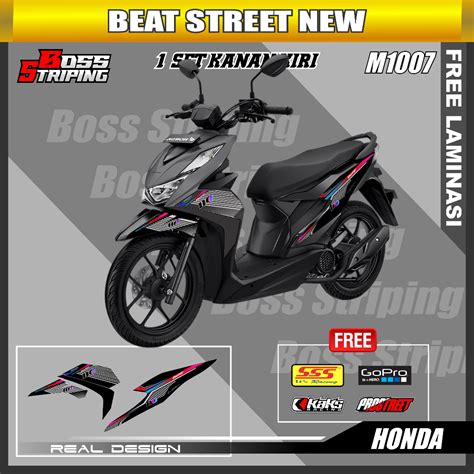 Jual STIKER MOTOR STRIPING BEAT NEW DELUXE 2020 2021 2022 M1007