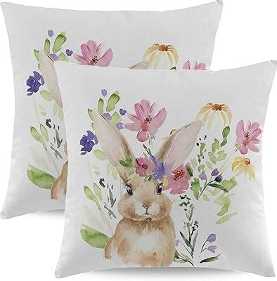 Amazon Sorfbliss Easter Pillow Covers X Set Of Spring Cute