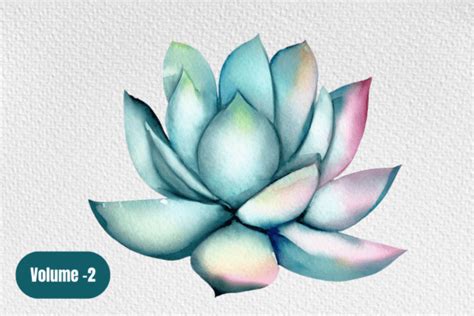 Watercolor Succulent Clipart Volume 2 Graphic By Design Store · Creative Fabrica