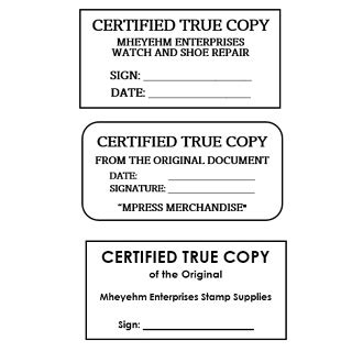 Certified True Copy Stamp Shopee Philippines