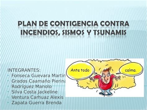 PPT Plan De Contigencia Contra Incendios Sismos Y Tsunamis DOKUMEN