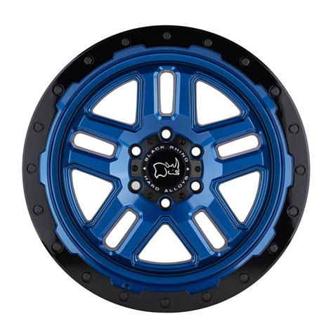 Black Rhino Barstow Dearborn Blue With Black Ring Wheel 17 X 9 5